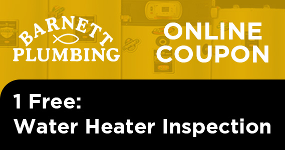 Coupon for 1 Free water heater inspection