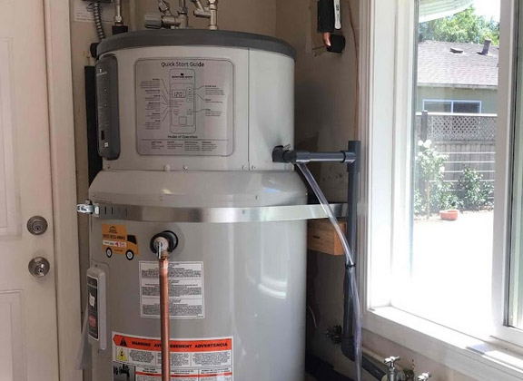 our professional team finished installing a hybrid water heater in Milpitas