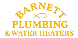 A logo for Barnett Plumbing and Water Heaters