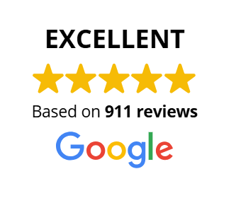 Google Reviews - Excellent, 911 reviews