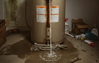 water heater leaking